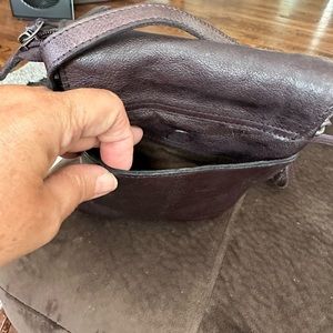 Latico Brown Crossbody Bag with 3 sections. Pippa bag